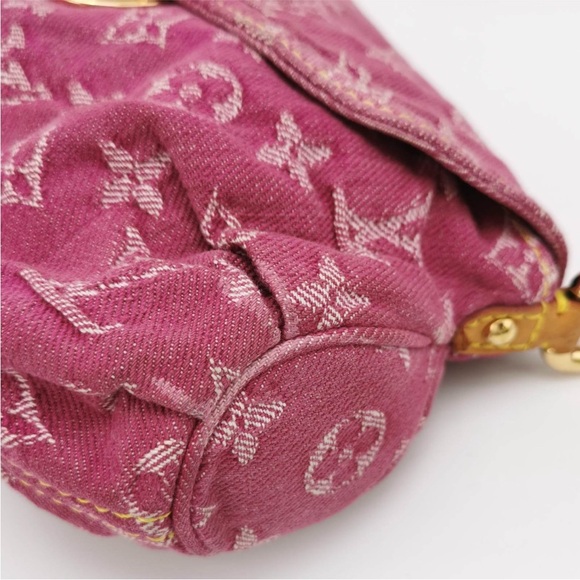 Louis Vuitton Pink Monogram Denim Pleaty Bag - Picture 9 of 10